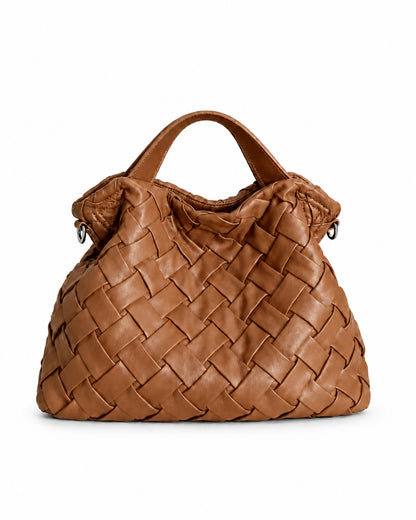 Handgefertigte Geflochtene Leder Hobo Tasche