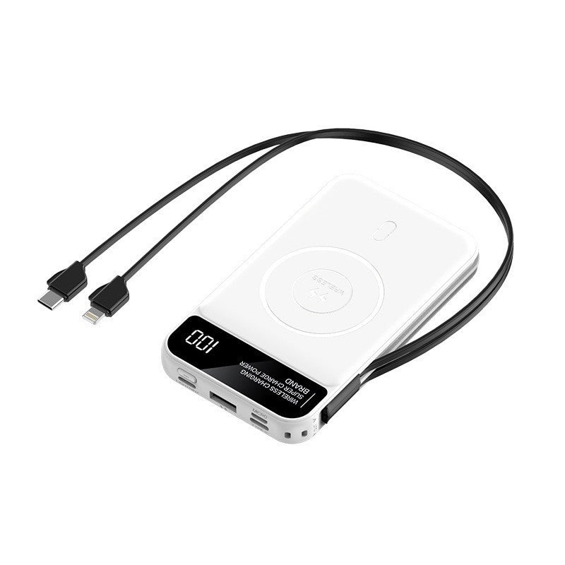 Kabellose Powerbank mit Innovativer Schnellladefunktion und Digitaler Anzeige Brehn