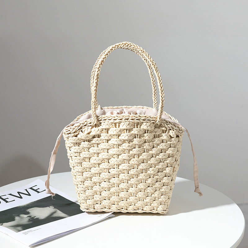 Handgefertigte Basttasche mit Verstellbarem Innenfutter Brehn