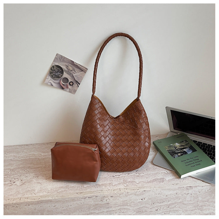 WoWoven Leder Hobo Tasche Brehn