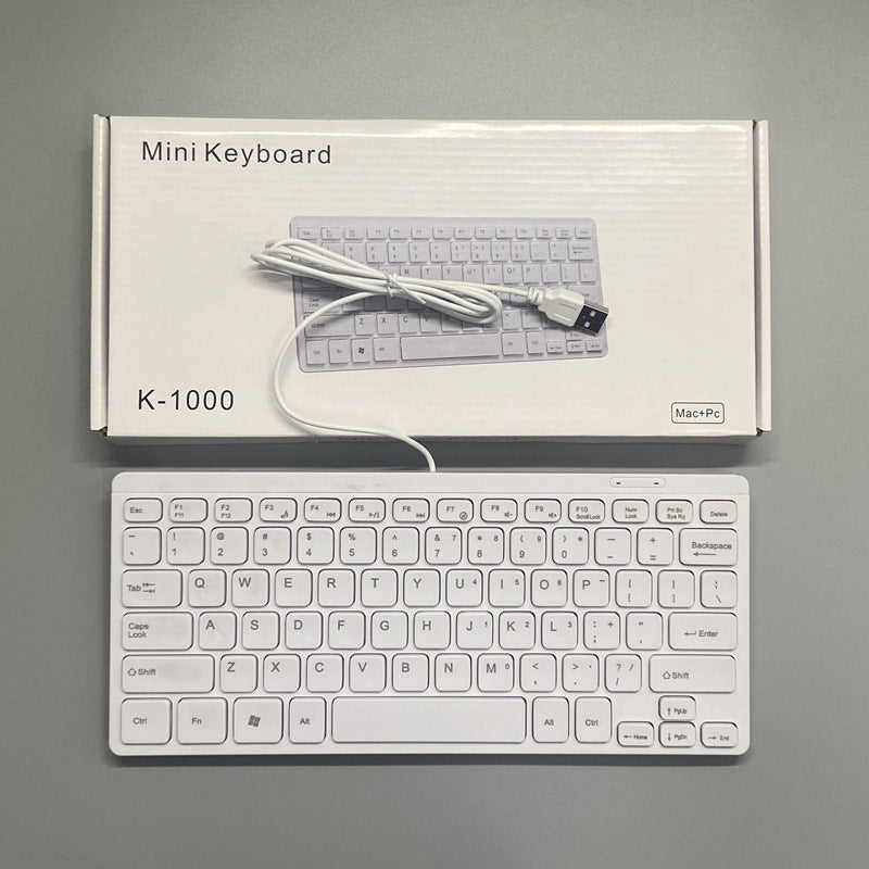Kompakte USB kabelgebundene Tastatur Brehn
