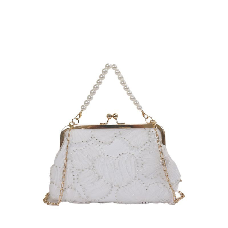 WoElegant Beadierte Abend Clutch Brehn