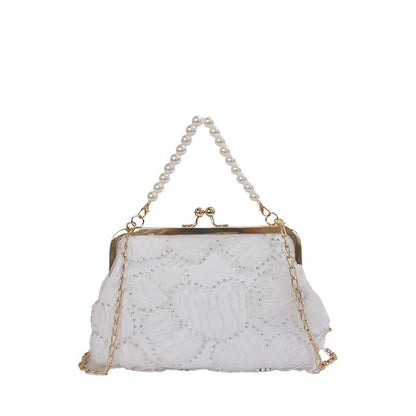 WoElegant Beadierte Abend Clutch Brehn
