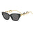 Chic Cat-Eye Sonnenbrille mit Statement-Kette Brehn