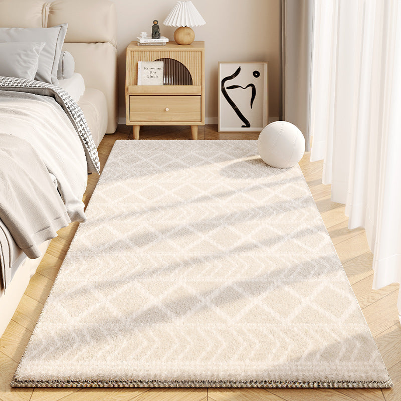 Gemütlicher fußabdruckförmiger Bereichsteppich