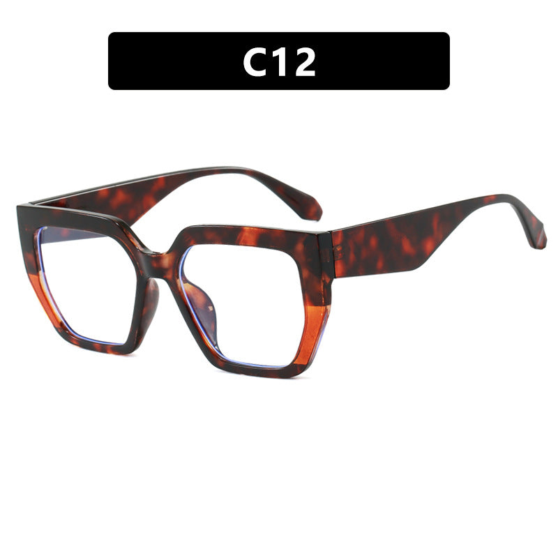 Damen geometrische Brille im modischen Schildkrötenmuster Brehn