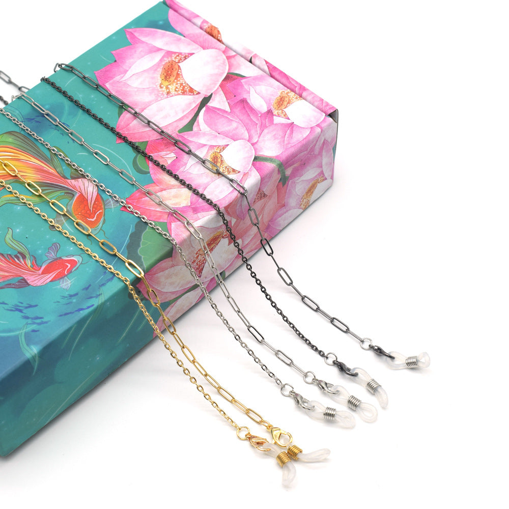 Fashion-Forward Metall Brillen Kette Brehn