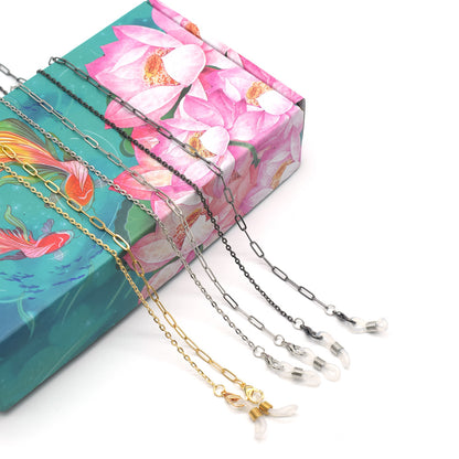 Fashion-Forward Metall Brillen Kette Brehn