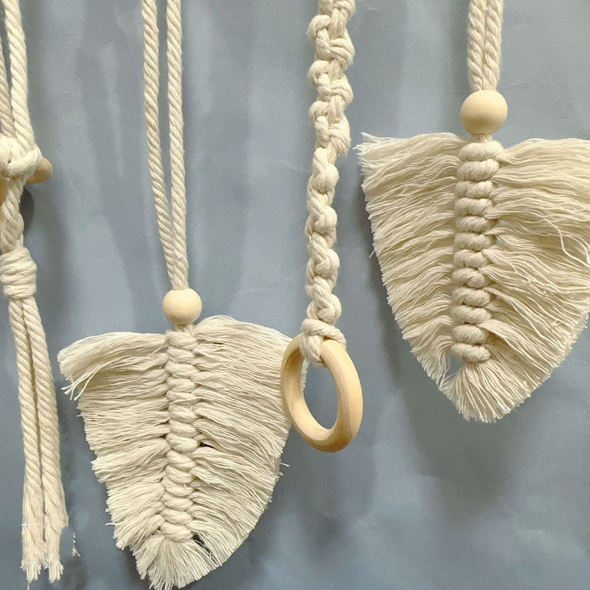 Dekorative Makramee Blatt Wandbehang Brehn
