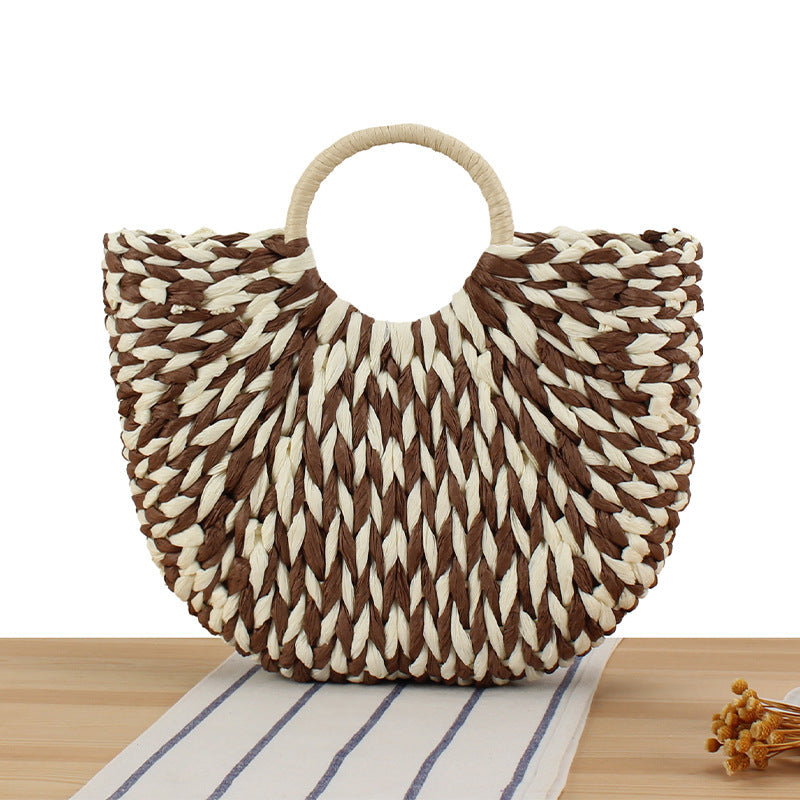 Handtasche Aus Handgefertigtem Flechtmaterial mit Modernem Design Brehn