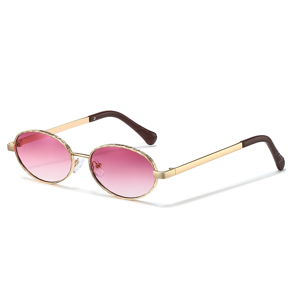 Sleek Oval Frame Sonnenbrille Brehn
