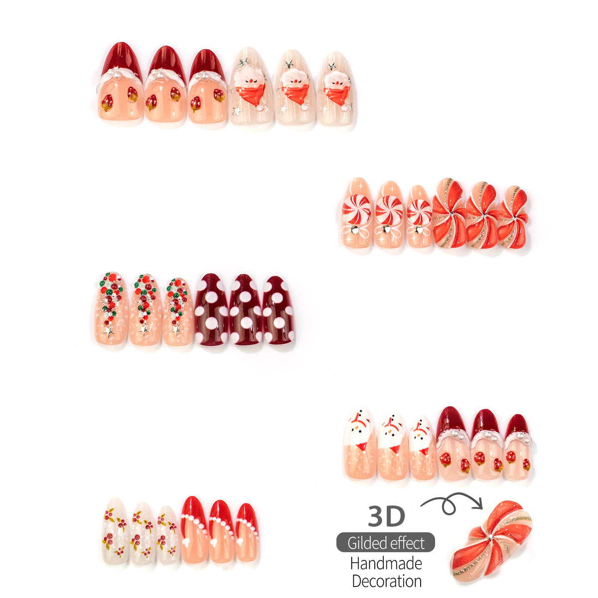 Festliches Feiertags-Nagelkunst-Set