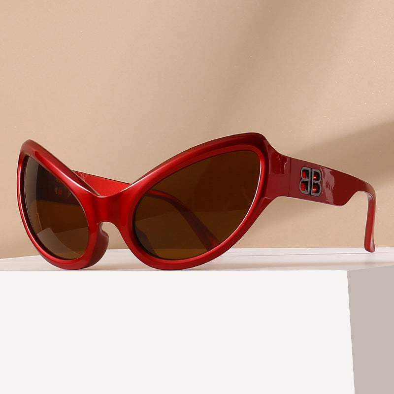 Damen elegante Cat-Eye Sonnenbrille mit hochwertigen UV-Schutzgläsern Brehn