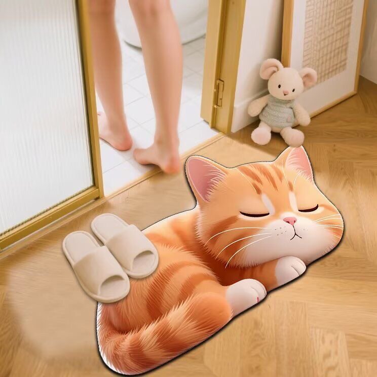 Niedliche Katzen-Themen-Badematte Brehn