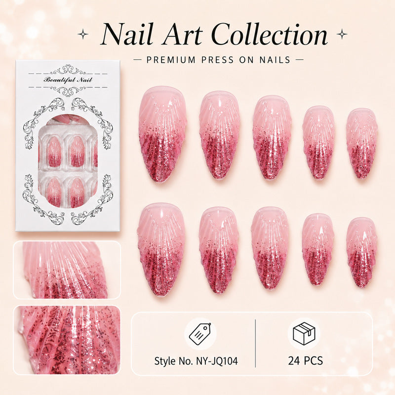 Premium Kunstnägel mit Glitzer Brehn