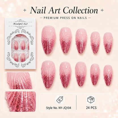 Premium Kunstnägel mit Glitzer Brehn