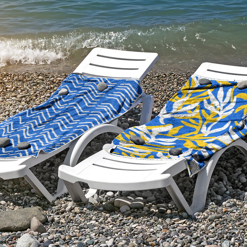 Strandtuch aus hautfreundlicher Mikrofaser mit kreativem Mustermix Brehn