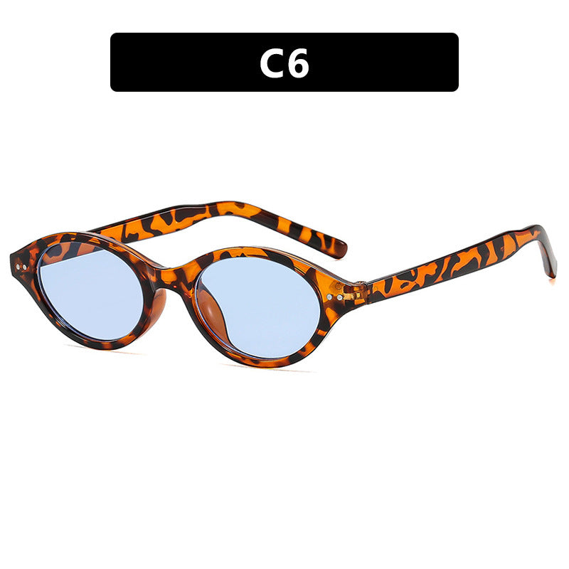 Damen Katzenaugen-Sonnenbrille mit einzigartigem Muster Brehn