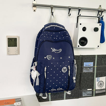 Stylische gepunktete Rucksack Brehn
