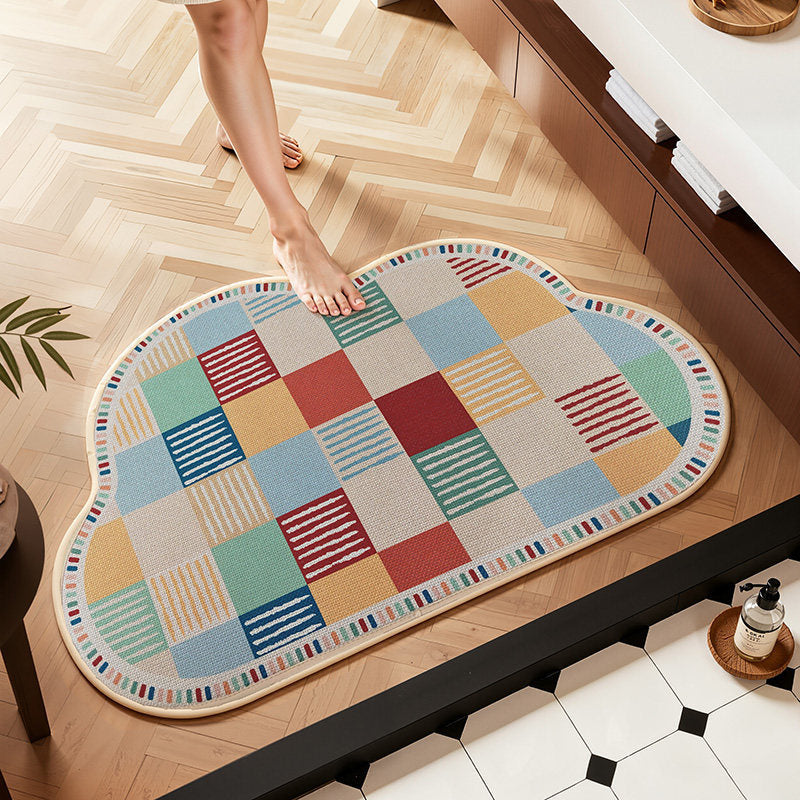 Kreatives Design Badematte Brehn