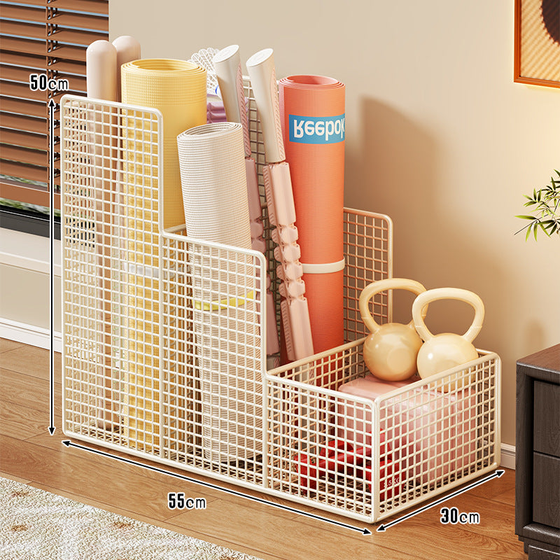 Vertikaler Mesh-Multi-Compartment-Fitnessmatte und Geräteorganizer