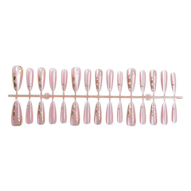 Elegante Glitter-getauchte Press-On Nagelkunst Set Brehn