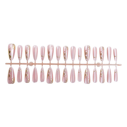 Elegante Glitter-getauchte Press-On Nagelkunst Set Brehn