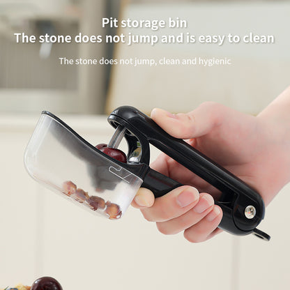 Cherry and Olive Pitter with Removable Collection Hopper
