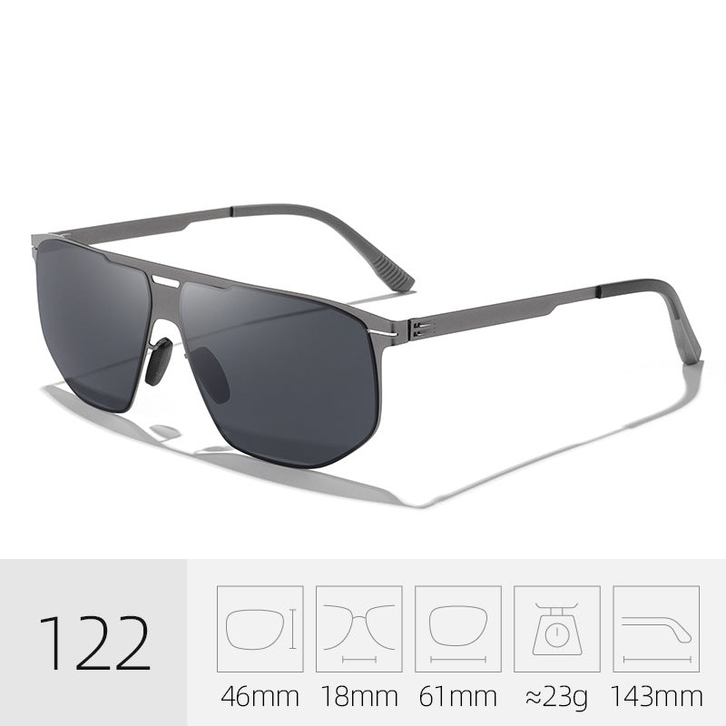 Trendy Quadrat Rahmen Sonnenbrille Brehn