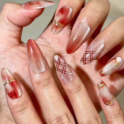 Premium Designer Press-On Nail Set Brehn
