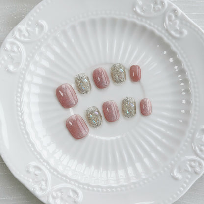Schmetterlings-verzierte Press-On Nagelset