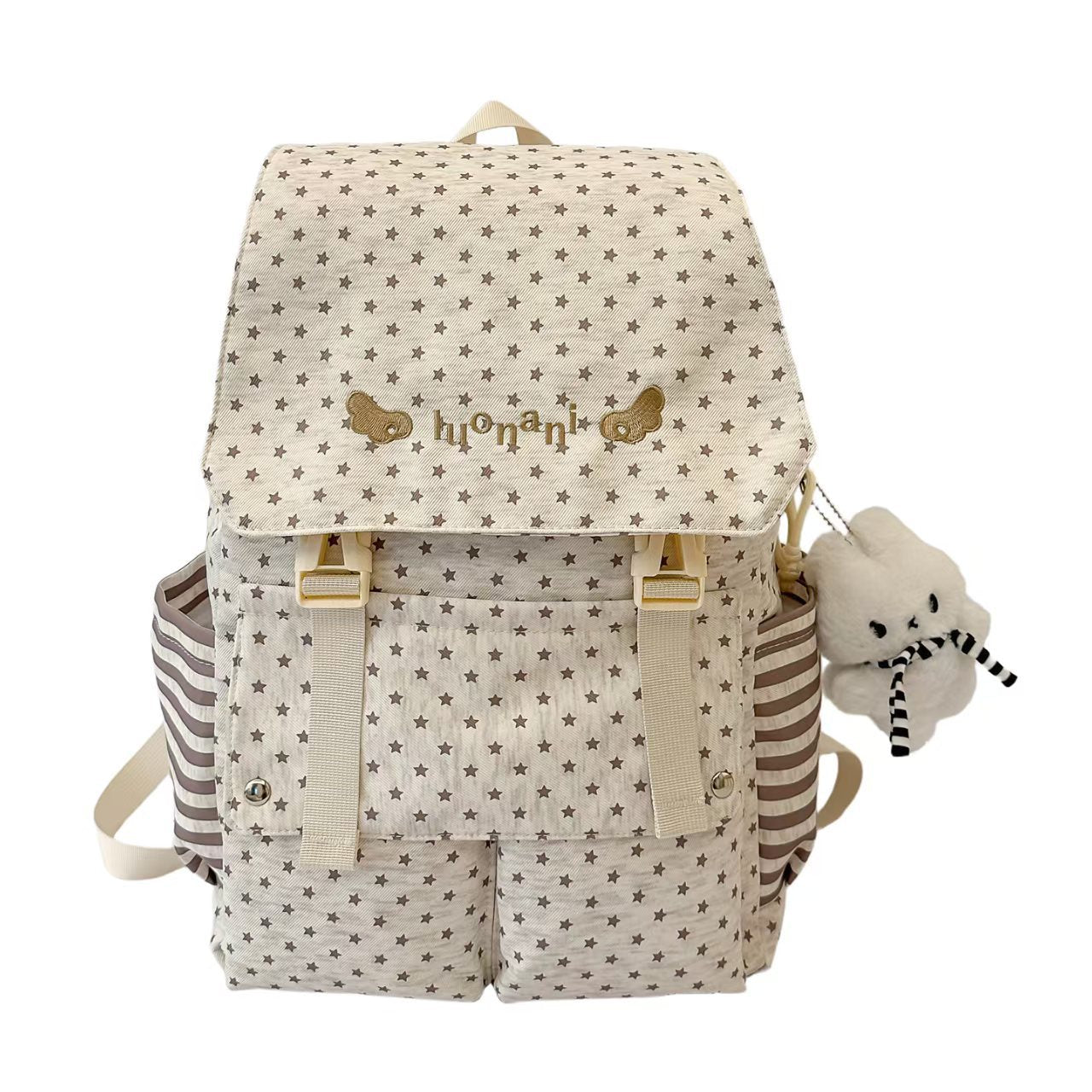 Sternmuster-Rucksack mit mehreren Taschen Brehn