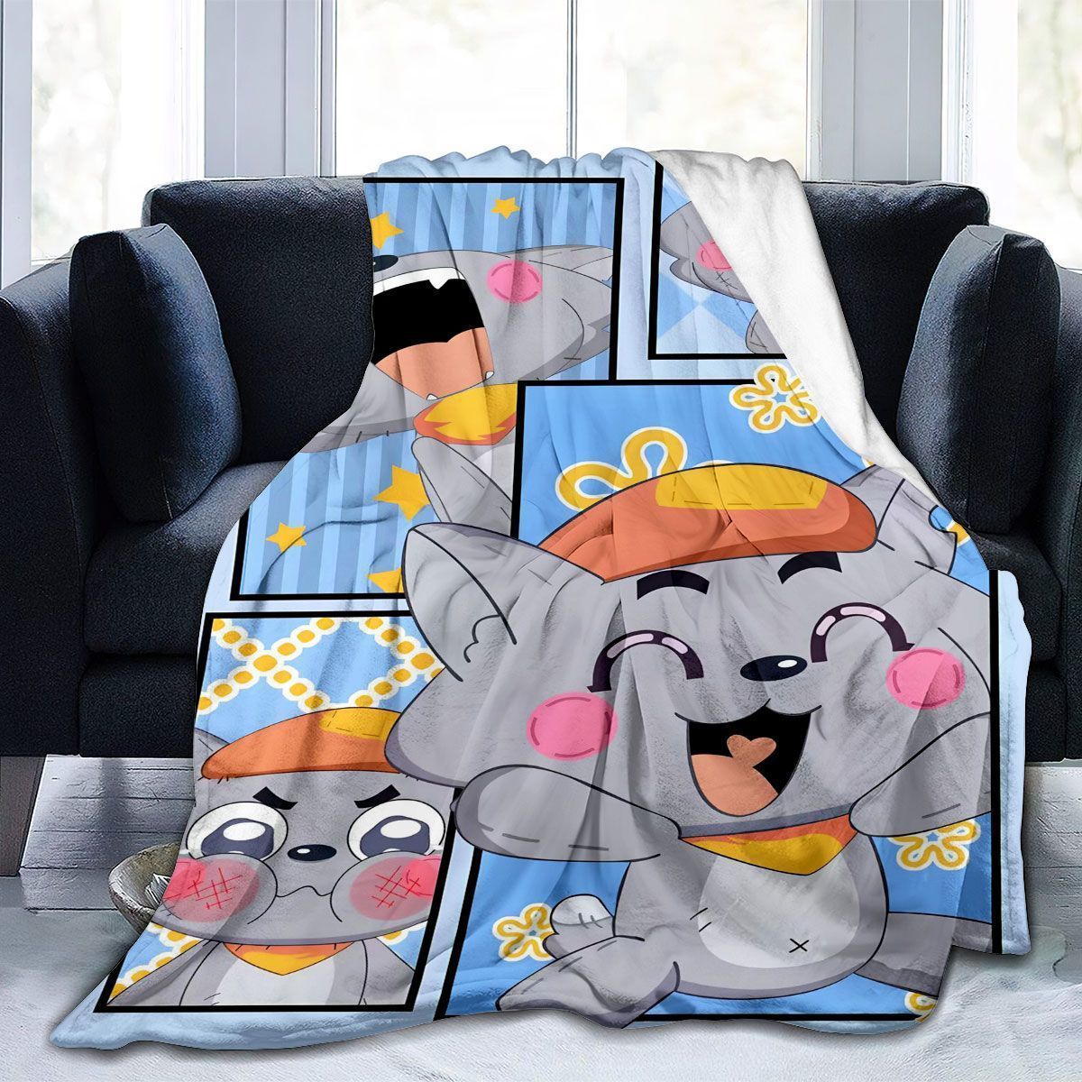 Cartoon Charakter Fleece Decke