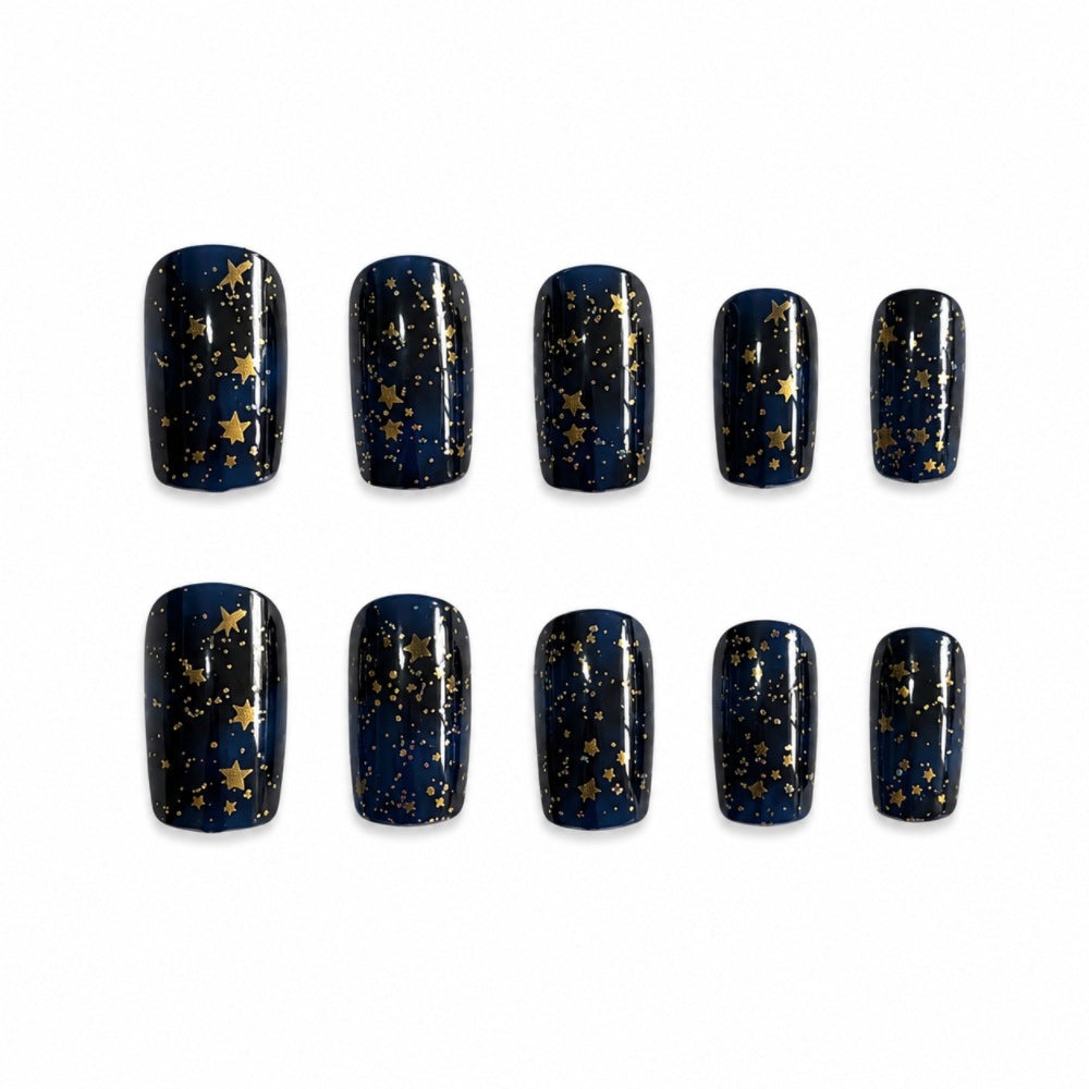 Starry Night Press-On Nail Set Brehn