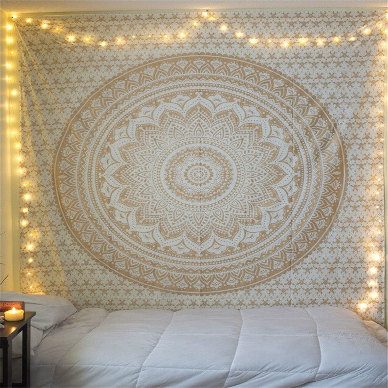 Mandala-inspiriertes dekoratives Wandteppich