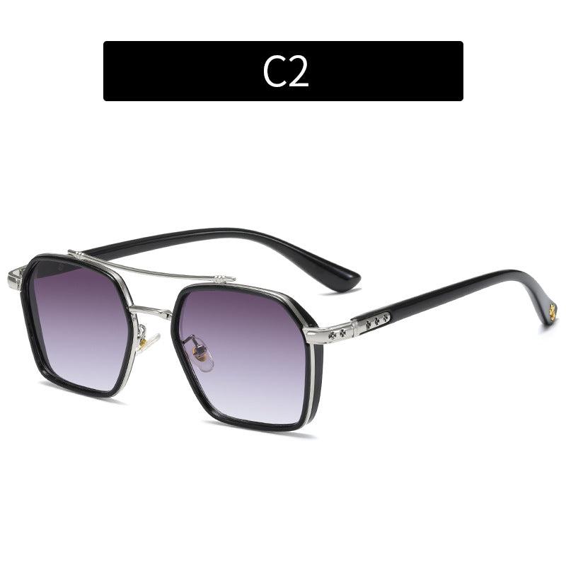 Stylische Geometrische Oversized Sonnenbrille