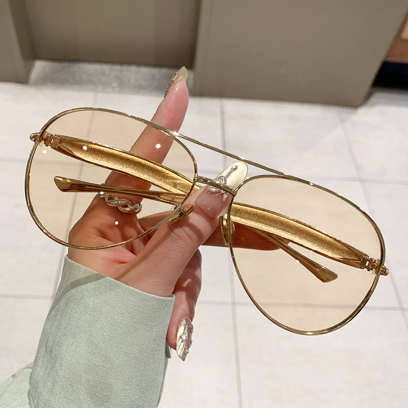 Damen exklusive Designer-Brille mit eleganten Details und hochwertigem Metallrahmen Brehn