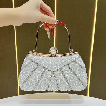 Perlartige Perlen Abends Clutch