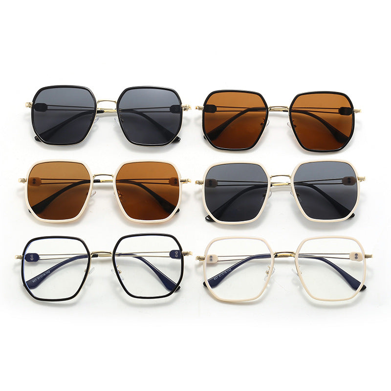 Damen Modische Sonnenbrille mit eckigem Design und stylischem Rahmen Brehn