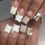 Elegante dekorative Press-On Nagelspitzen Brehn