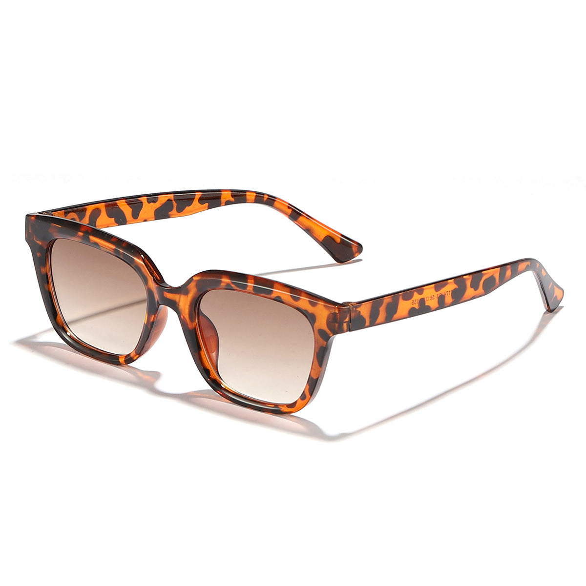 Damen Moderne quadratische Sonnenbrille mit stilvollem Transparenzrahmen Brehn