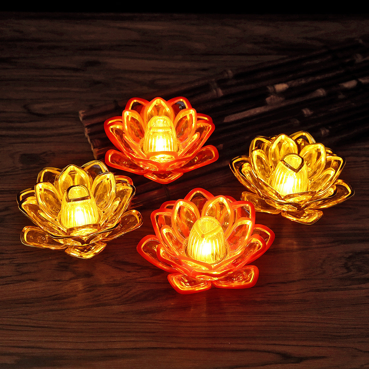LED Lotusblumen Tischleuchte