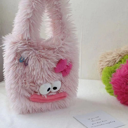 Kuschelige Plüschhandtasche mit Tiermotiv Brehn