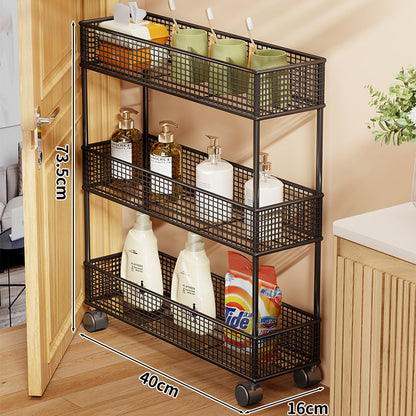 Slim Narrow Pull-Out Mesh Storage Organizer für Schrank und Türspalt