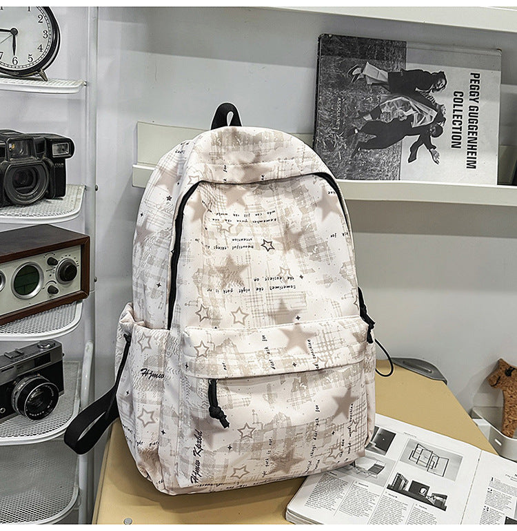 Lässiger gemusterter Schulrucksack