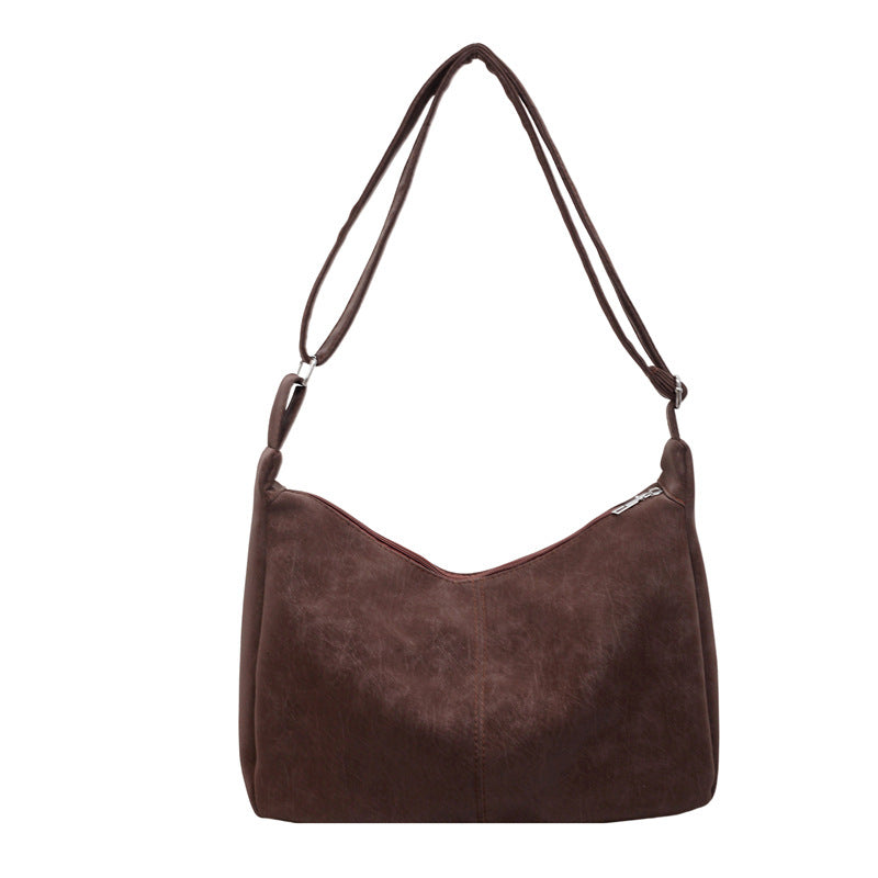 WoSoft Texturiertes Faux-Leder Hobo Bag Brehn