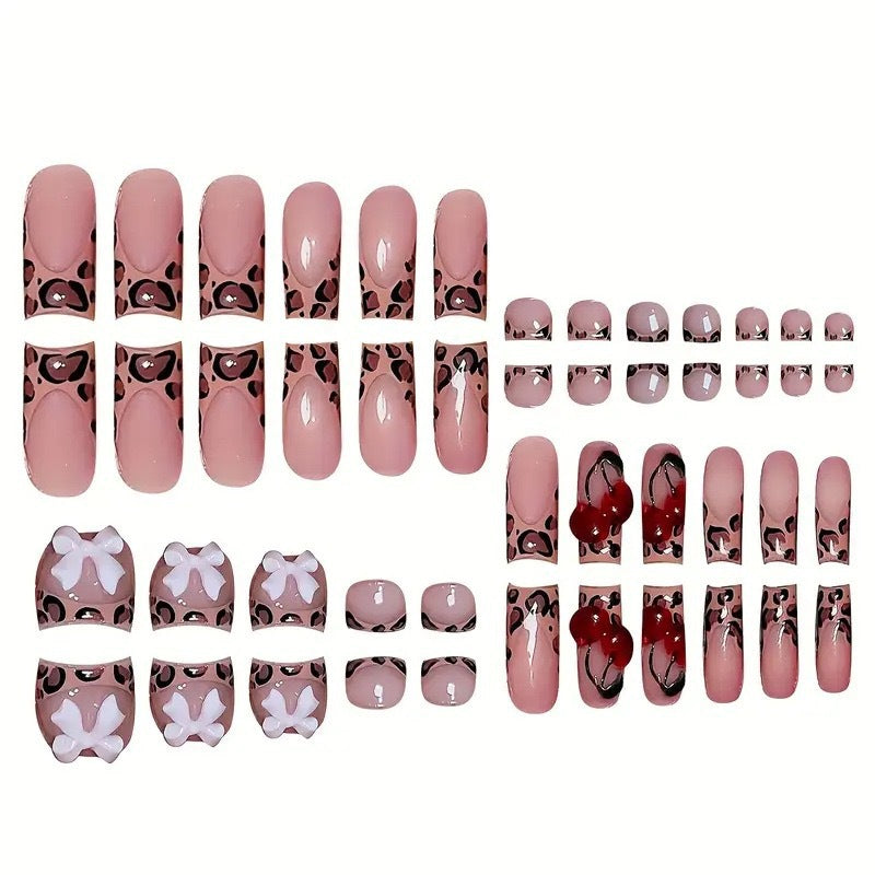 Künstlerisches Press-On Nagelkunstset Brehn