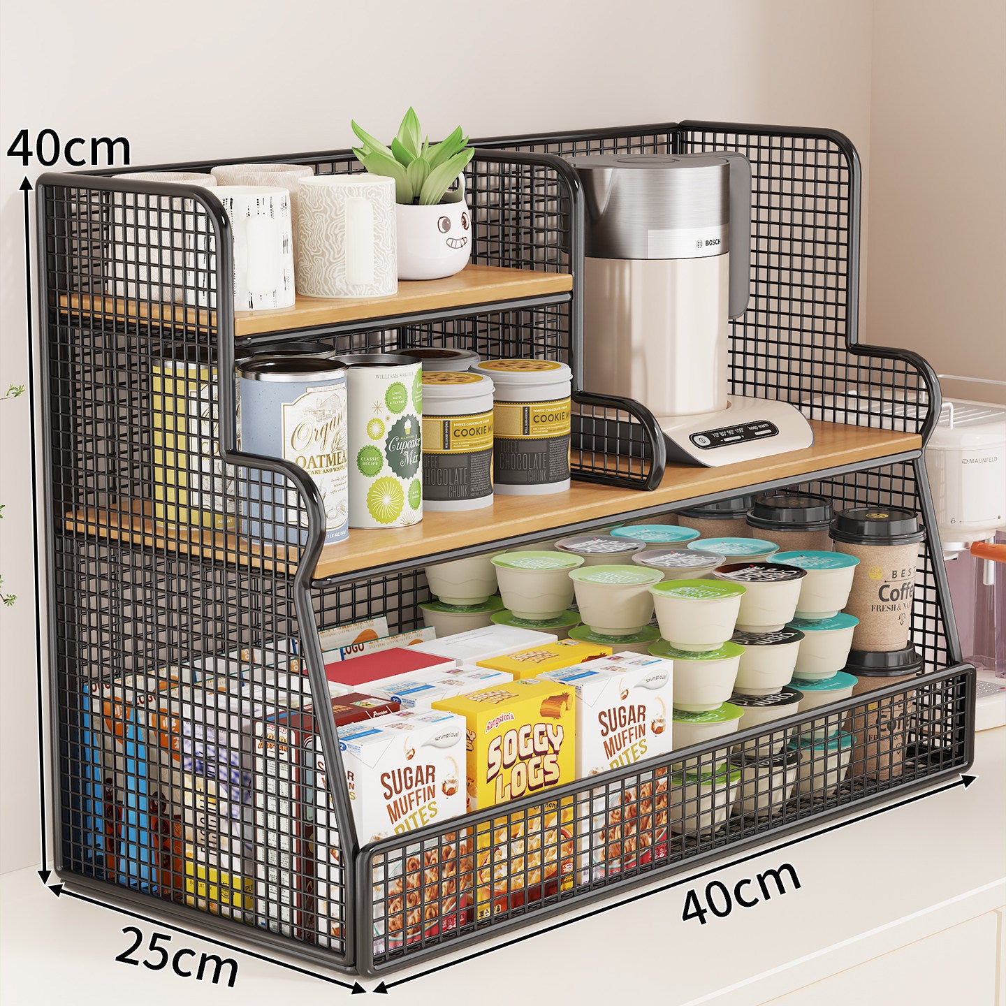 Multi-Ebenen-Küchenregal-Organizer Brehn