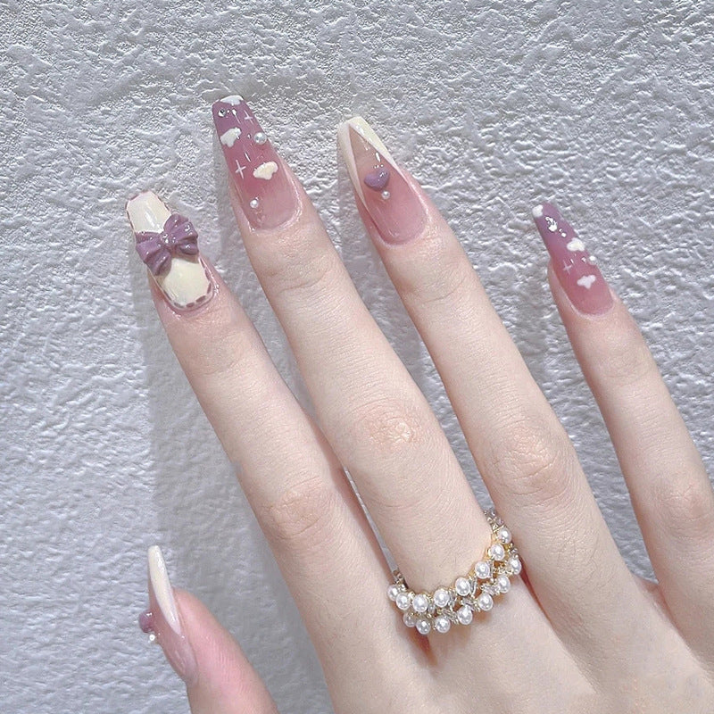 Künstliche Glamouröse Herz-Nagelspitzen Brehn