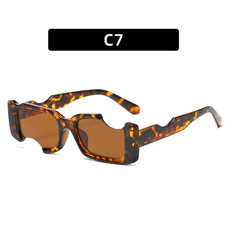 Avant-Garde Futuristic Shield Sonnenbrille